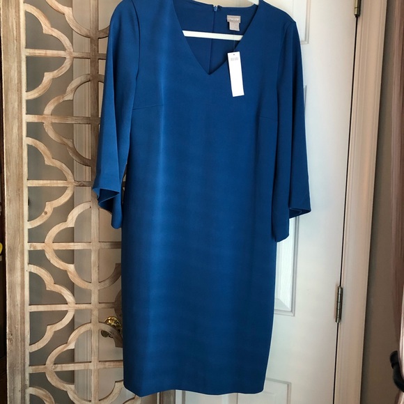 Chico's Dresses & Skirts - Chico’s Dress with Kimono Sleeves Duchess Blue Size 1 (8/10}